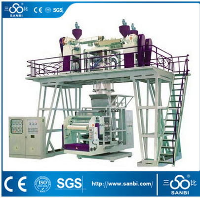중국 고속 3개의 층 CPP 플레스틱 필름 부는 기계 (SJ-50*3,60*3 모형) 협력 업체