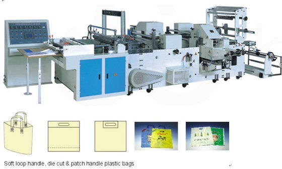 중국 연약한 반복 손잡이 부대를 위한 기계를 만드는 가득 차있는 자동적인 비닐 봉투 협력 업체