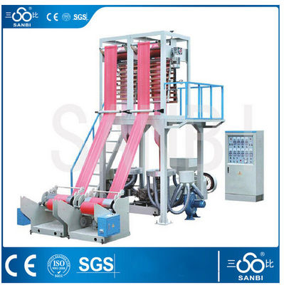 중국 LDPE/HDPE 필름 부는 기계 고속 두 배 나사 압출기 90 Kg/h 협력 업체